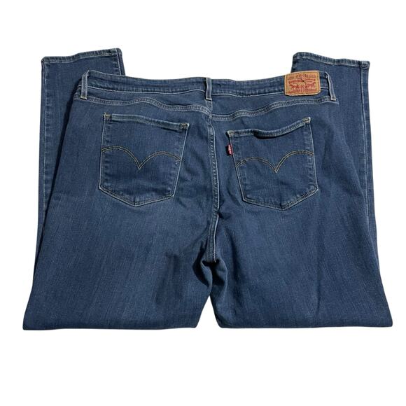 Levis 721 Womens Jeans Size 34 Blue High Rise Skinny Ankle Medium Wash Denim - Picture 5 of 12